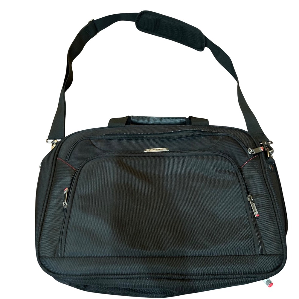 Samsonite Laptop Bag Unisex Black Ballistic Nylon Briefcase Messenger